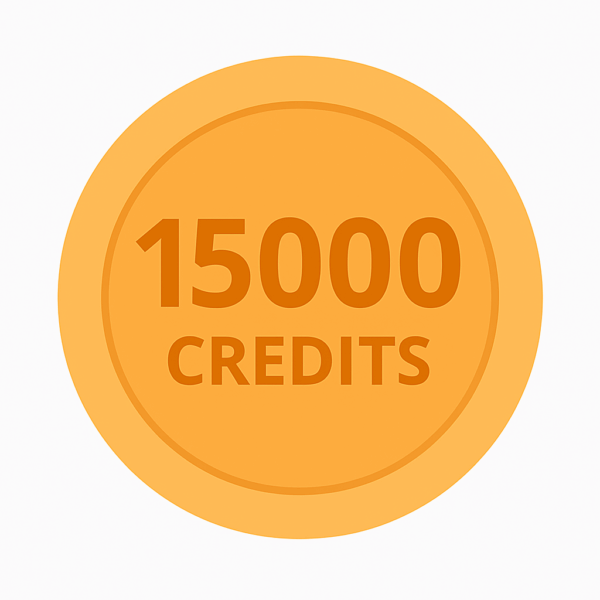 15,000 Credits